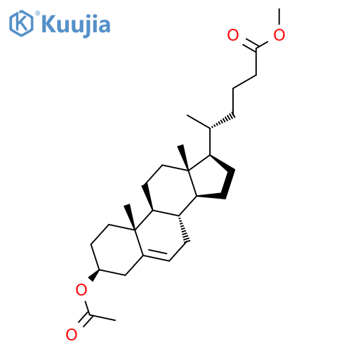 Methyl (3β)-3-(acetyloxy)chol-5-ene-24-carboxylate structure