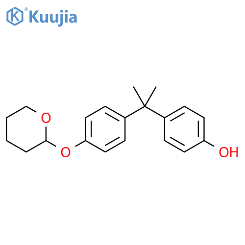 Phenol, 4-[1-methyl-1-[4-[(tetrahydro-2H-pyran-2-yl)oxy]phenyl]ethyl]- structure