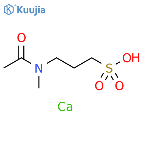 3-(Acetylmethylamino)-1-propanesulfonic Acid Calcium Salt structure