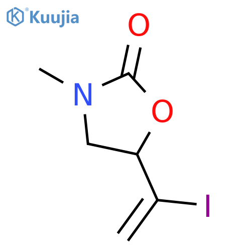 2-Oxazolidinone, 5-(1-iodoethenyl)-3-methyl- structure