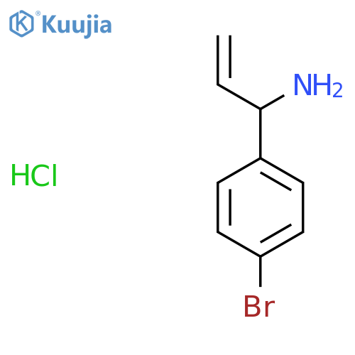 1-(4-Bromophenyl)prop-2-en-1-amine hydrochloride structure