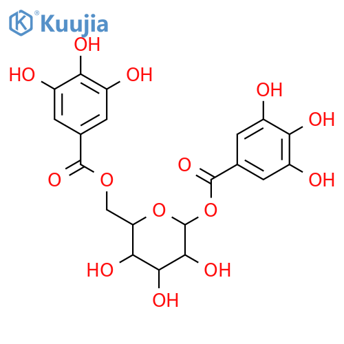 1,6-Digalloyl-β-D-glucose structure