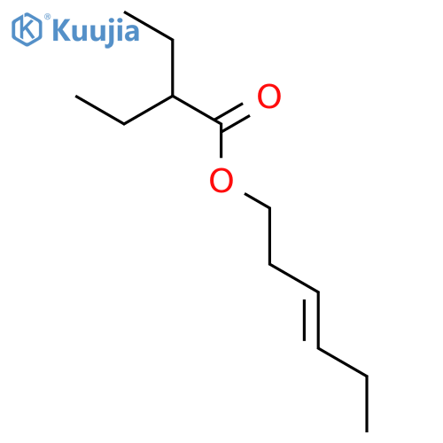 Butanoic acid,2-ethyl-, 3-hexen-1-yl ester structure
