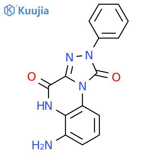 [1,2,4]Triazolo[4,3-a]quinoxaline-1,4(2H,5H)-dione, 6-amino-2-phenyl- structure