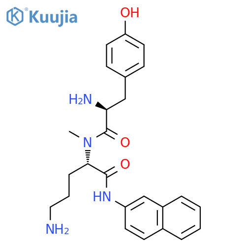 L-Ornithinamide, L-tyrosyl-N2-methyl-N-2-naphthalenyl- structure