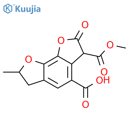 Benzo[2,1-b:3,4-b']difuran-3,4-dicarboxylicacid, 2,3,6,7-tetrahydro-7-methyl-2-oxo-, 3-methyl ester (8CI,9CI) structure