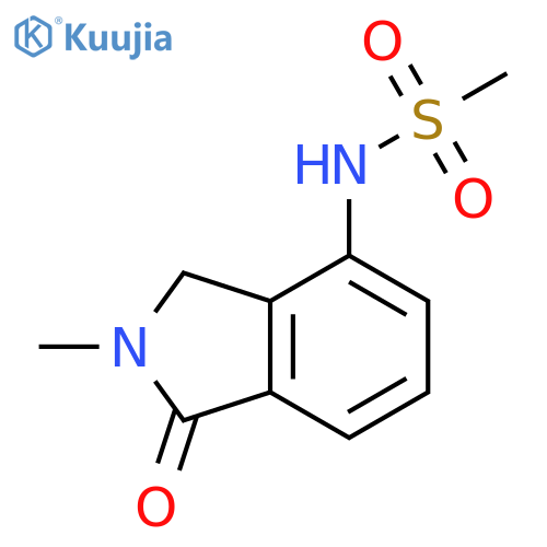 N-(2-methyl-1-oxo-2,3-dihydro-1H-isoindol-4-yl)methanesulfonamide structure