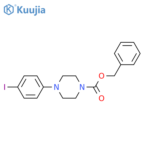 Benzyl 4-(4-iodophenyl)piperazine-1-carboxylate structure