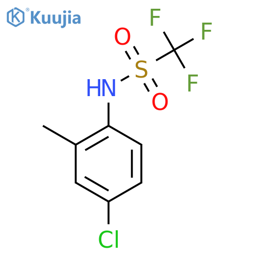 Methanesulfonamide, N-(4-chloro-2-methylphenyl)-1,1,1-trifluoro- structure