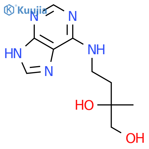 2-Methyl-4-[(7H-purin-6-yl)amino]butane-1,2-diol structure
