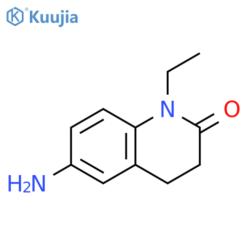 6-amino-1-ethyl-1,2,3,4-tetrahydroquinolin-2-one structure