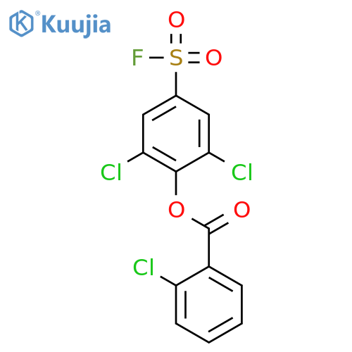 Benzoic acid,2-chloro-, 2,6-dichloro-4-(fluorosulfonyl)phenyl ester structure