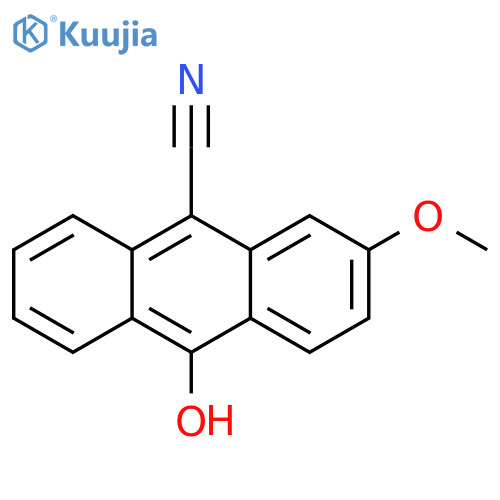 9-Anthracenecarbonitrile, 10-hydroxy-2-methoxy- structure