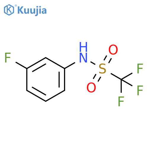 Methanesulfonamide,1,1,1-trifluoro-N-(3-fluorophenyl)- structure