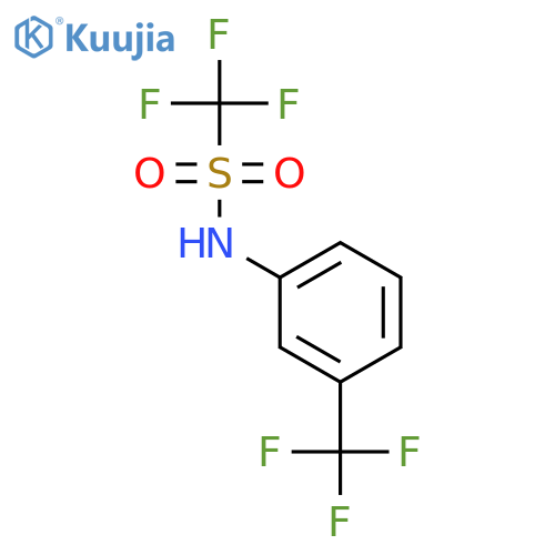 Methanesulfonamide,1,1,1-trifluoro-N-[3-(trifluoromethyl)phenyl]- structure