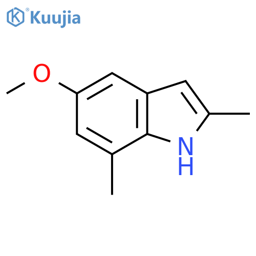1H-Indole, 5-methoxy-2,7-dimethyl- structure