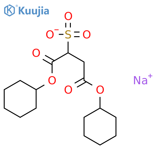 Butanedioic acid,2-sulfo-, 1,4-dicyclohexyl ester, sodium salt (1:1) structure