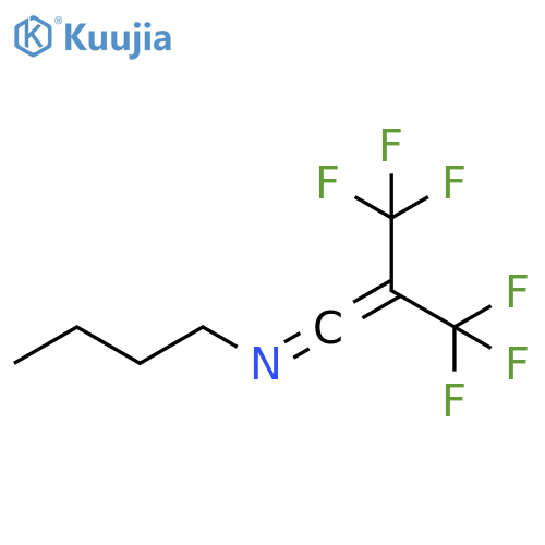 1-Butanamine, N-[3,3,3-trifluoro-2-(trifluoromethyl)-1-propenylidene]- structure