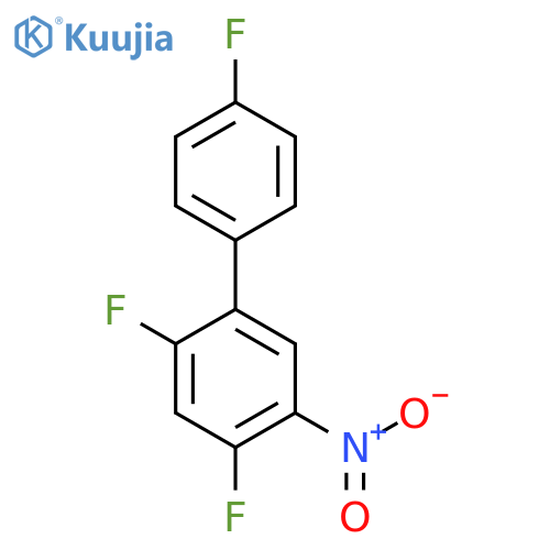 2,4,4'-Trifluoro-5-nitro-biphenyl structure