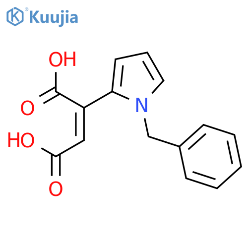 2-Butenedioic acid,2-[1-(phenylmethyl)-1H-pyrrol-2-yl]- structure