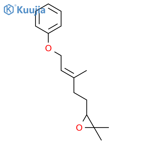 Oxirane,2,2-dimethyl-3-(3-methyl-5-phenoxy-3-pentenyl)-, (E)- (9CI) structure