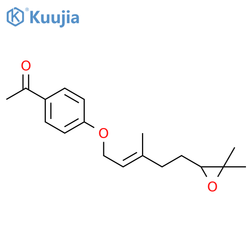 Ethanone,1-[4-[[5-(3,3-dimethyloxiranyl)-3-methyl-2-pentenyl]oxy]phenyl]-, (E)- (9CI) structure