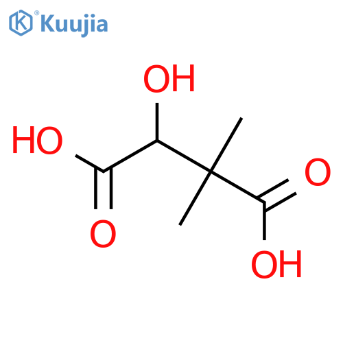 3-hydroxy-2,2-dimethylbutanedioic acid structure