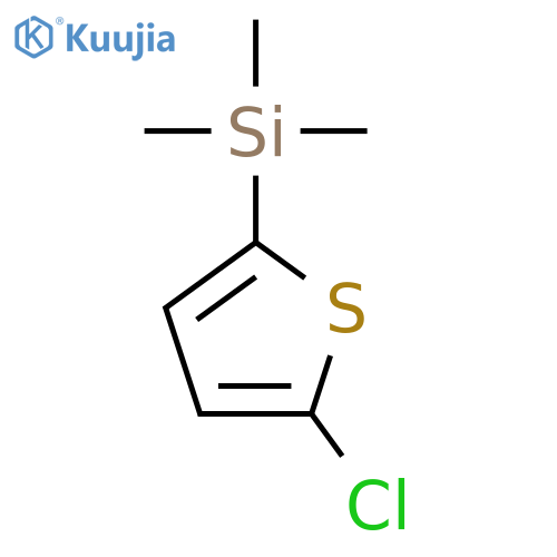 (5-chloro-2-thienyl)(trimethyl)silane structure