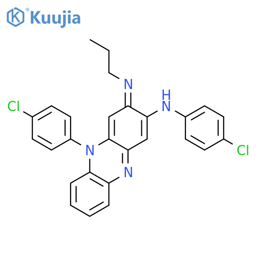 2-Phenazinamine, N,5-bis(4-chlorophenyl)-3,5-dihydro-3-(propylimino)- structure