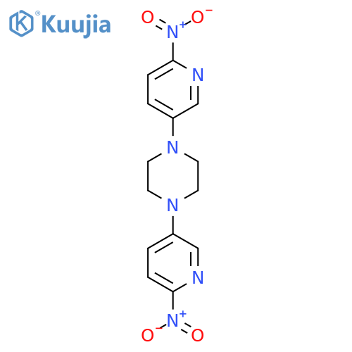 1,4-bis(6-Nitro-3-pyridinyl)-piperazine structure