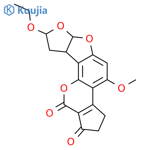 Cyclopenta[c]furo[3',2':4,5]furo[2,3-h][1]benzopyran-1,11-dione,8-ethoxy-2,3,6a,8,9,9a-hexahydro-4-methoxy- (8CI,9CI) structure