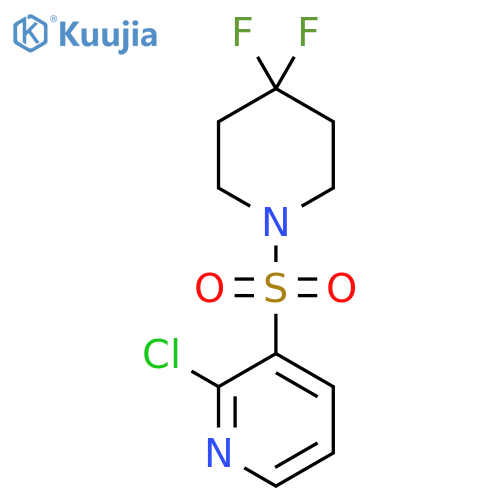 2-Chloro-3-((4,4-difluoropiperidin-1-yl)sulfonyl)pyridine structure