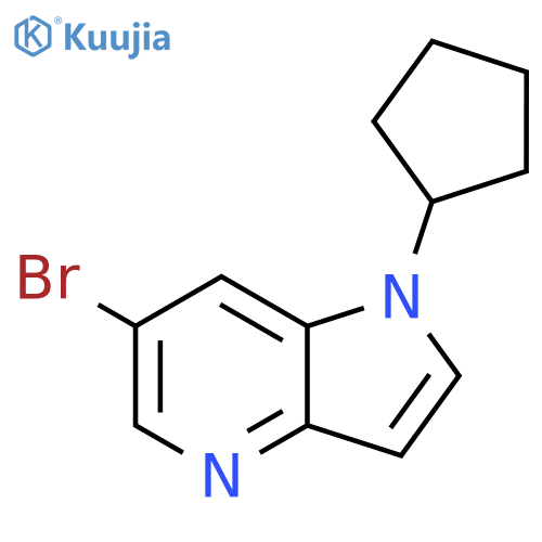6-Bromo-1-cyclopentyl-1H-pyrrolo[3,2-b]pyridine structure