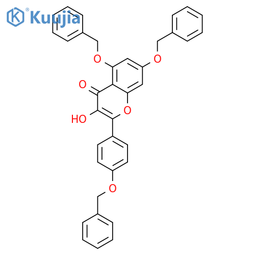 5,7-Bis-(benzyloxy)-2-(4-(benzyloxy)phenyl)-3-hydroxy-4H-chromen-4-one structure