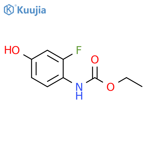 Carbamic acid, (2-fluoro-4-hydroxyphenyl)-, ethyl ester structure