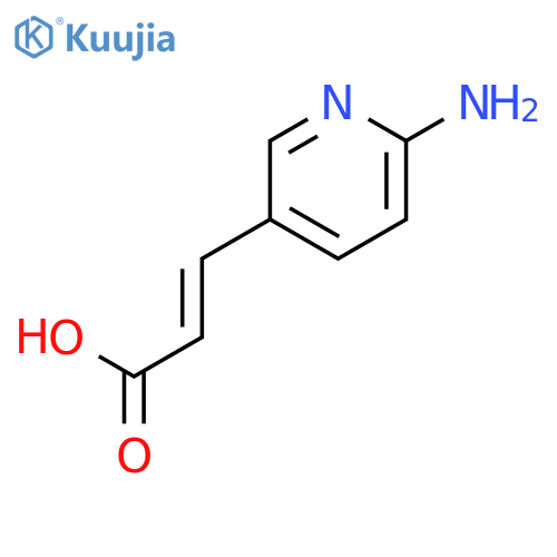 3-(6-amino-3-pyridinyl)-2-Propenoic acid structure