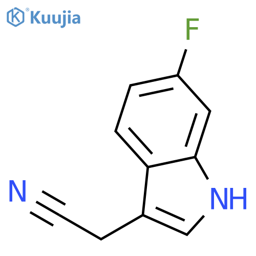 2-(6-fluoro-1H-indol-3-yl)acetonitrile structure
