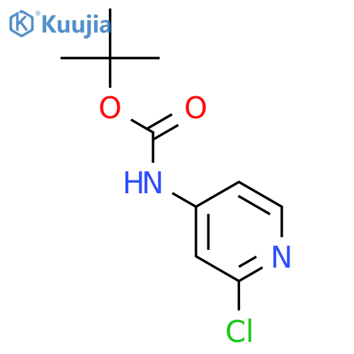 tert-butyl N-(2-chloropyridin-4-yl)carbamate structure