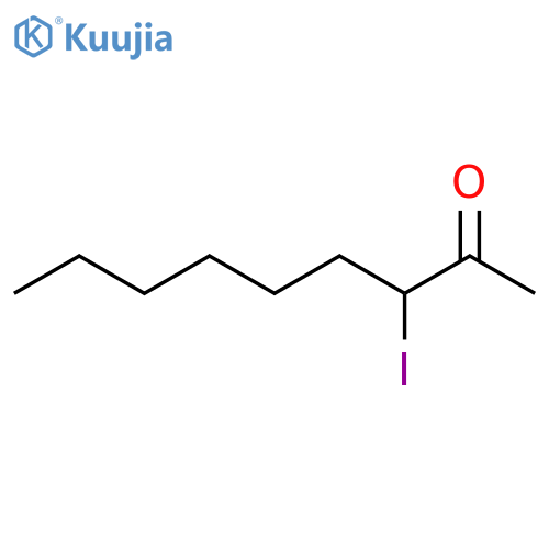 2-Nonanone, 3-iodo- structure