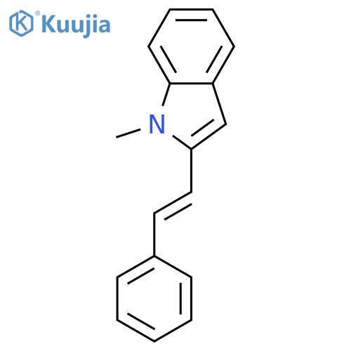 1H-Indole, 1-methyl-2-[(1E)-2-phenylethenyl]- structure
