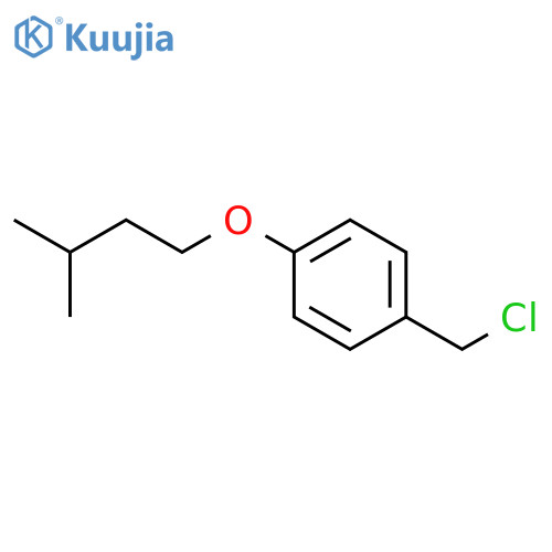 Benzene, 1-(chloromethyl)-4-(3-methylbutoxy)- structure