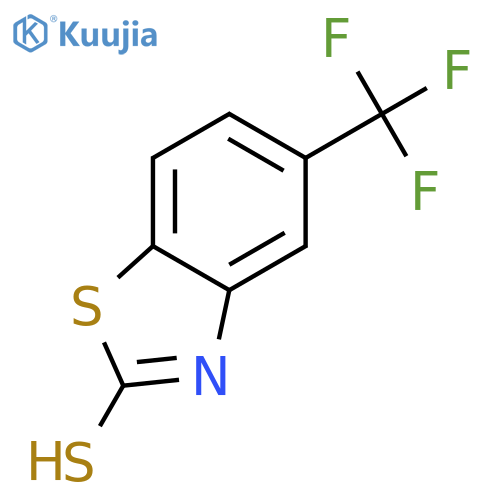5-(trifluoromethyl)-1,3-benzothiazole-2-thiol structure