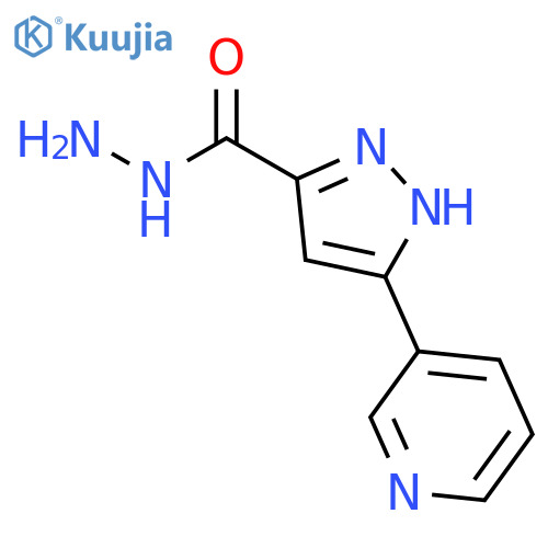 5-(Pyridin-3-yl)-1H-pyrazole-3-carbohydrazide structure