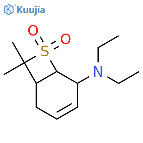 7-Thiabicyclo[4.2.0]oct-3-en-5-amine,N,N-diethyl-8,8-dimethyl-, 7,7-dioxide structure