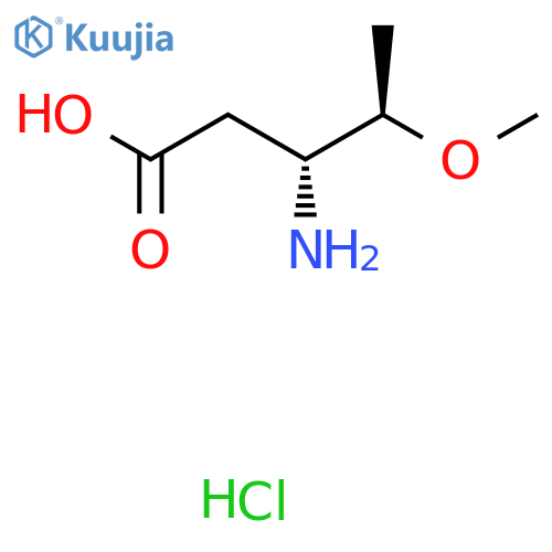 (3R,4R)-3-Amino-4-methoxypentanoic acid;hydrochloride structure