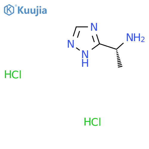 (1R)-1-(4H-1,2,4-triazol-3-yl)ethan-1-amine dihydrochloride structure
