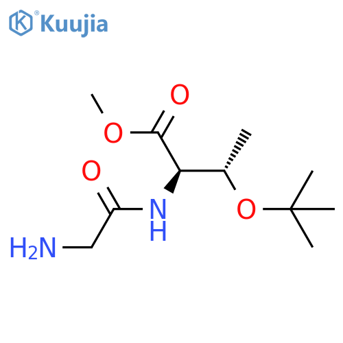 methyl (2R,3S)-2-(2-aminoacetamido)-3-(tert-butoxy)butanoate structure