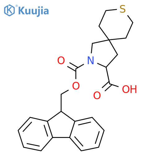 2-(9H-Fluoren-9-ylmethoxycarbonyl)-8-thia-2-azaspiro[4.5]decane-3-carboxylic acid structure