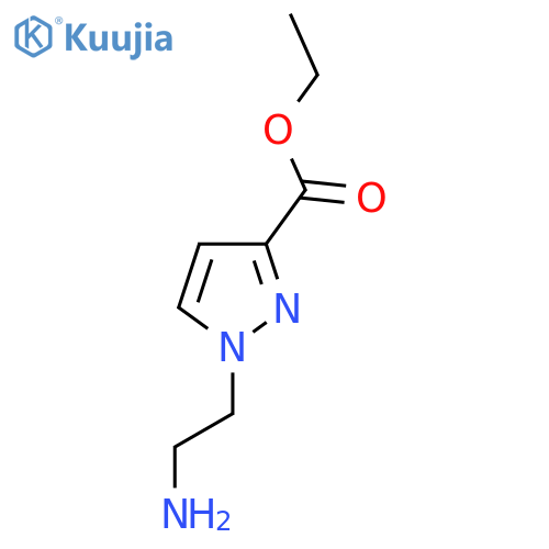 ethyl 1-(2-aminoethyl)-1H-pyrazole-3-carboxylate structure