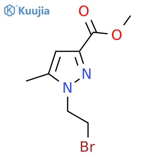 Methyl 1-(2-bromoethyl)-5-methylpyrazole-3-carboxylate structure